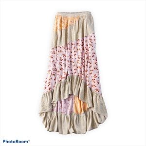 American Eagle - Floral Print High-Low Maxi Skirt